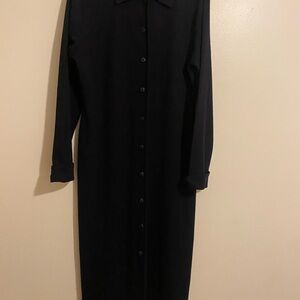Casual Corner Black Long Sleeve Dress